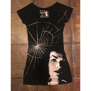 Vampira Women’s Tee Shirt by Kreepsville 666